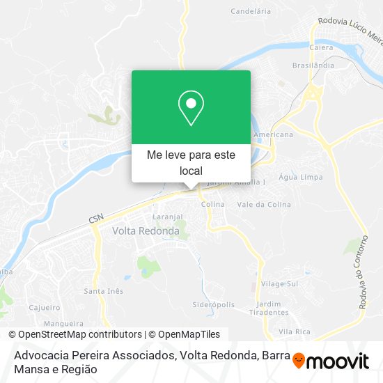 Advocacia Pereira Associados mapa