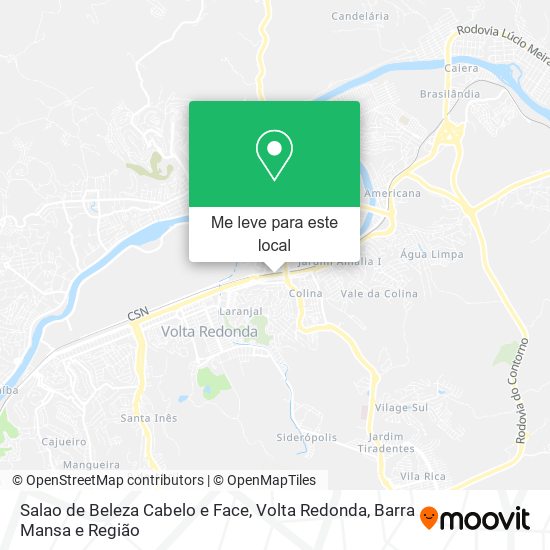 Salao de Beleza Cabelo e Face mapa