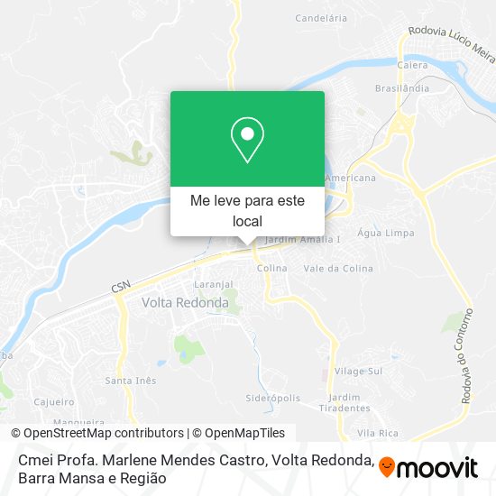 Cmei Profa. Marlene Mendes Castro mapa