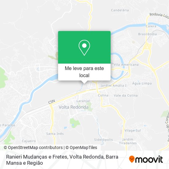 Ranieri Mudanças e Fretes mapa