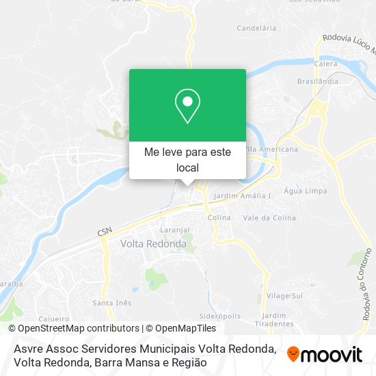 Asvre Assoc Servidores Municipais Volta Redonda mapa