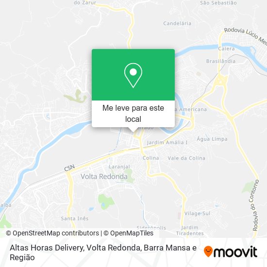 Altas Horas Delivery mapa