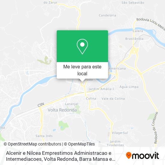 Alcenir e Nilcea Emprestimos Administracao e Intermediacoes mapa