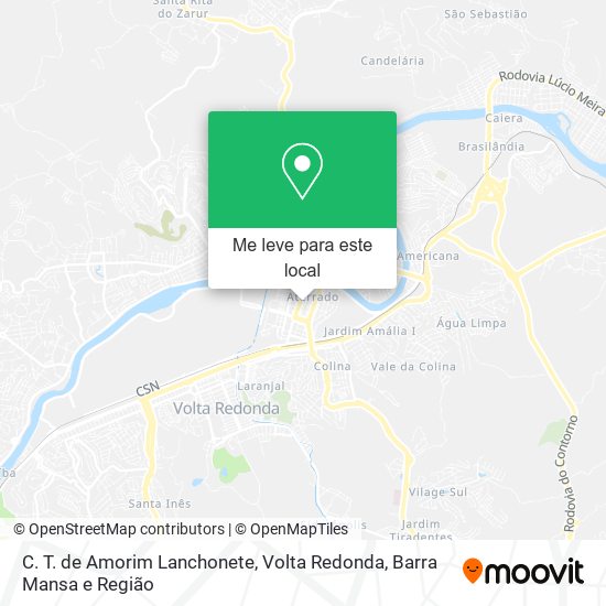 C. T. de Amorim Lanchonete mapa