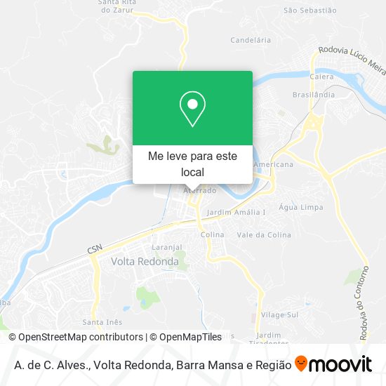A. de C. Alves. mapa