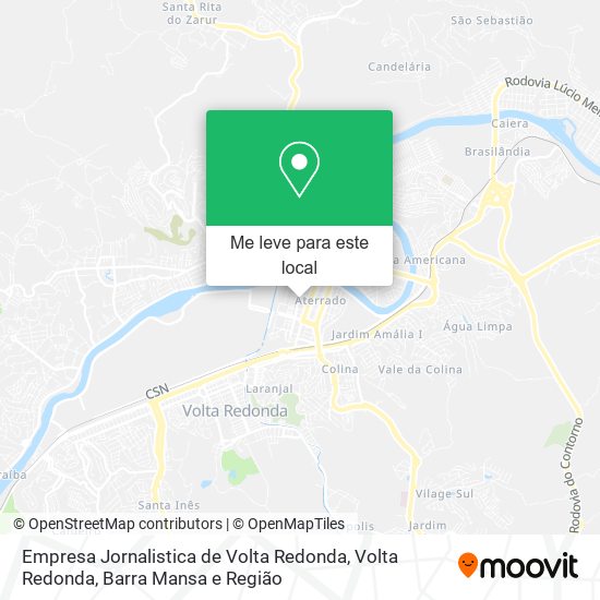 Empresa Jornalistica de Volta Redonda mapa