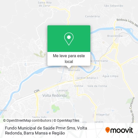 Fundo Municipal de Saúde Pmvr Sms mapa