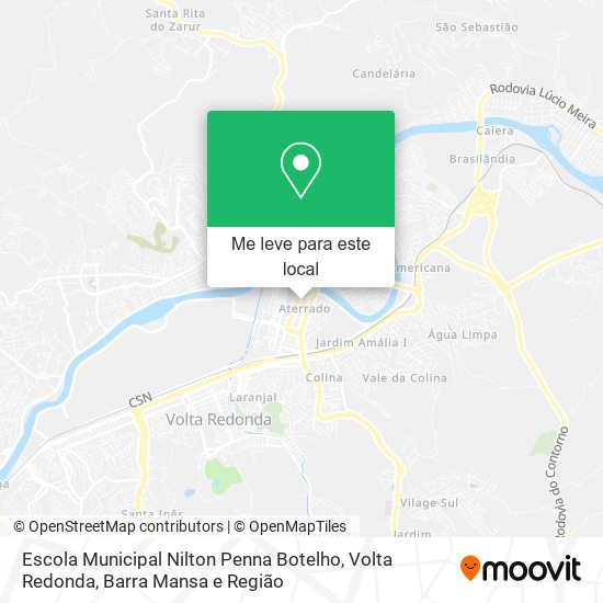 Escola Municipal Nilton Penna Botelho mapa