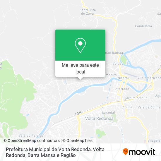 Prefeitura Municipal de Volta Redonda mapa