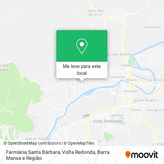 Farmácia Santa Bárbara mapa