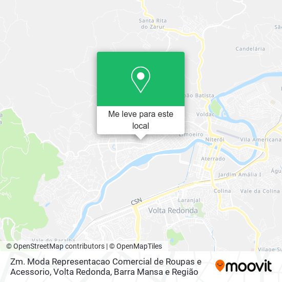 Zm. Moda Representacao Comercial de Roupas e Acessorio mapa