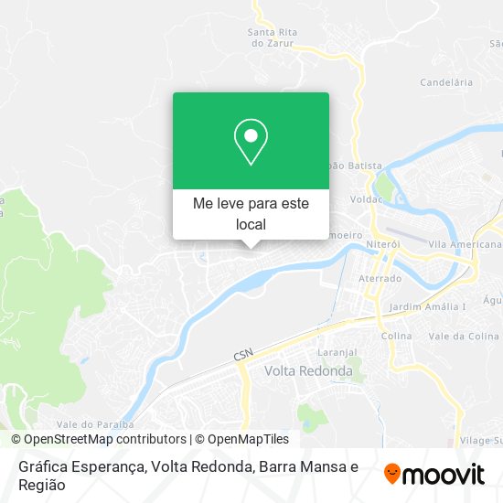 Gráfica Esperança mapa