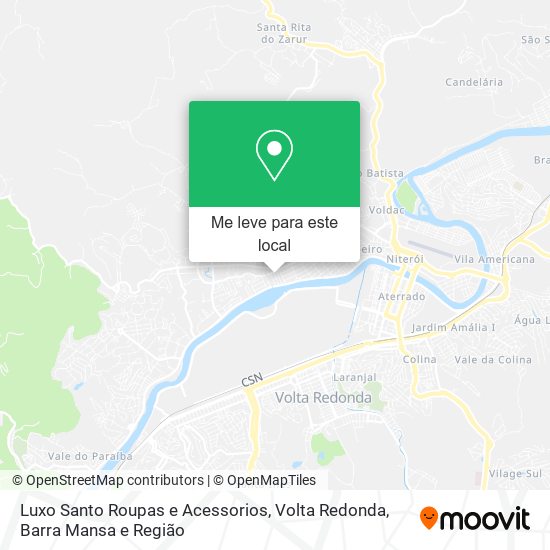 Luxo Santo Roupas e Acessorios mapa