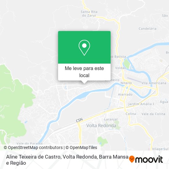 Aline Teixeira de Castro mapa