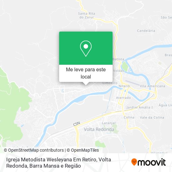 Igreja Metodista Wesleyana Em Retiro mapa