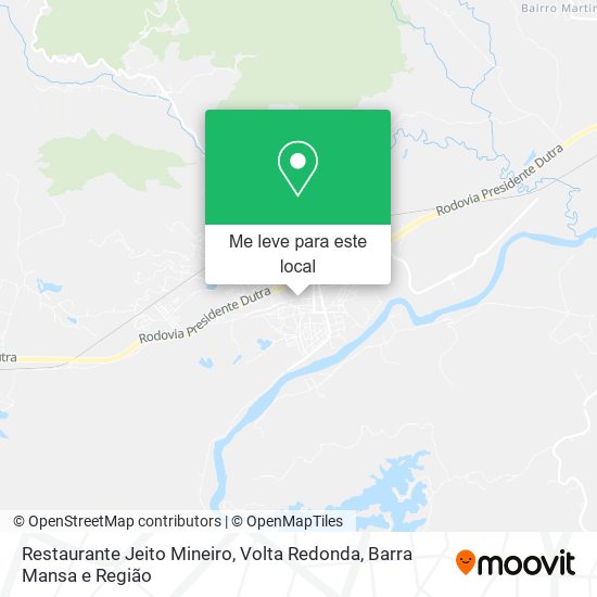 Restaurante Jeito Mineiro mapa