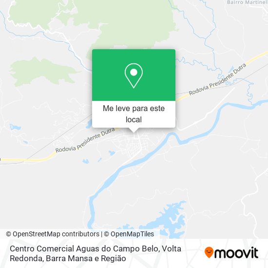 Centro Comercial Aguas do Campo Belo mapa
