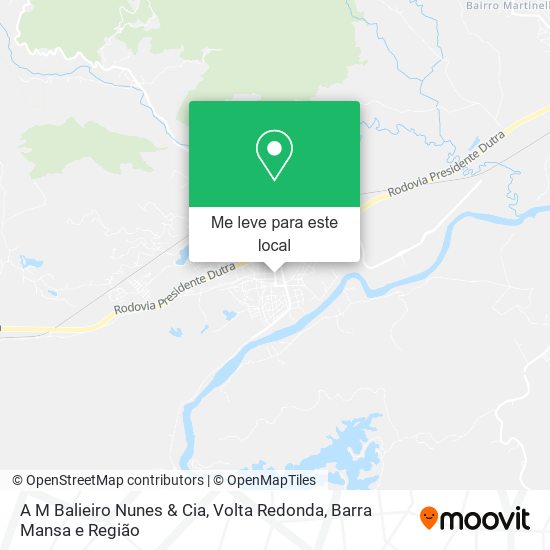 A M Balieiro Nunes & Cia mapa