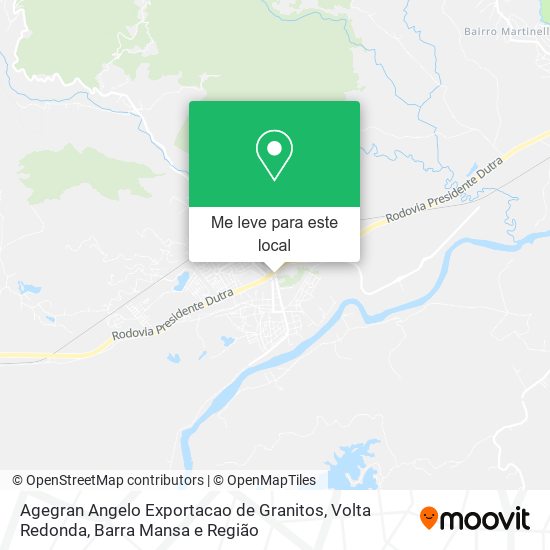 Agegran Angelo Exportacao de Granitos mapa
