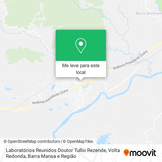 Laboratórios Reunidos Doutor Tullio Rezende mapa