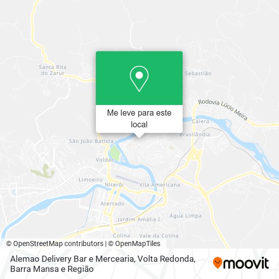 Alemao Delivery Bar e Mercearia mapa