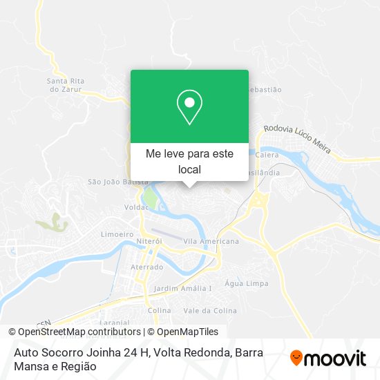 Auto Socorro Joinha 24 H mapa