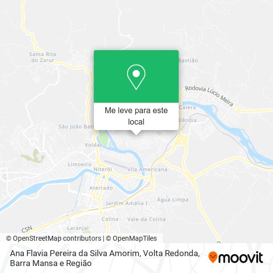 Ana Flavia Pereira da Silva Amorim mapa