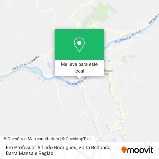 Em Professor Arlindo Rodrigues mapa