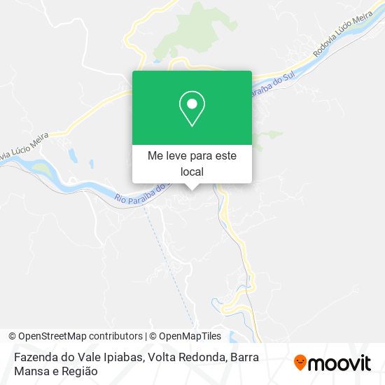 Fazenda do Vale Ipiabas mapa