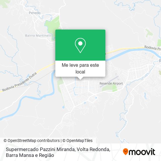 Supermercado Pazzini Miranda mapa