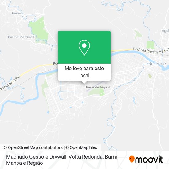 Machado Gesso e Drywall mapa