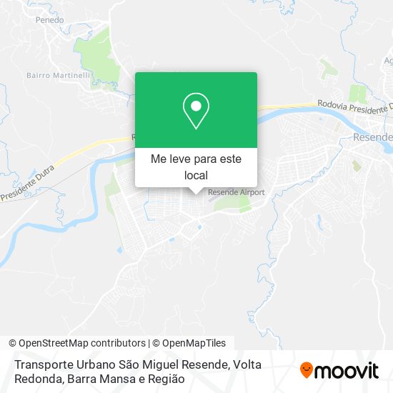 Transporte Urbano São Miguel Resende mapa