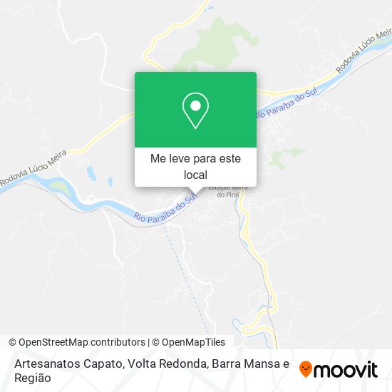 Artesanatos Capato mapa