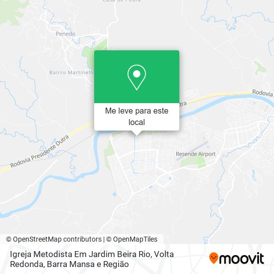 Igreja Metodista Em Jardim Beira Rio mapa
