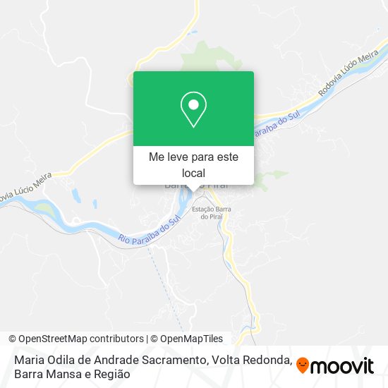 Maria Odila de Andrade Sacramento mapa