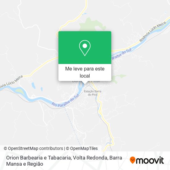 Orion Barbearia e Tabacaria mapa