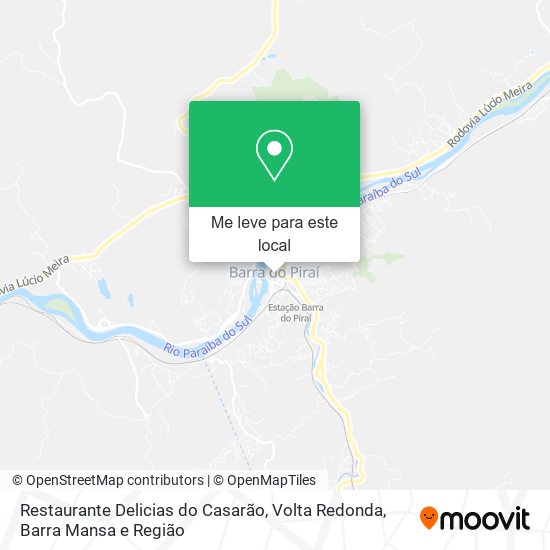 Restaurante Delicias do Casarão mapa