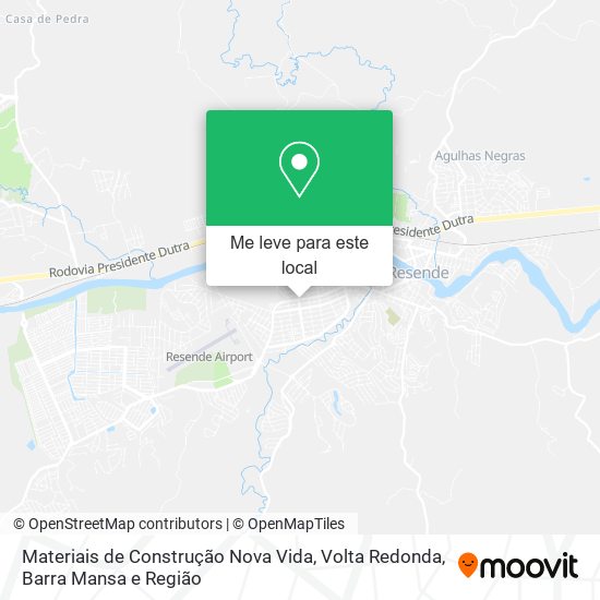 Materiais de Construção Nova Vida mapa