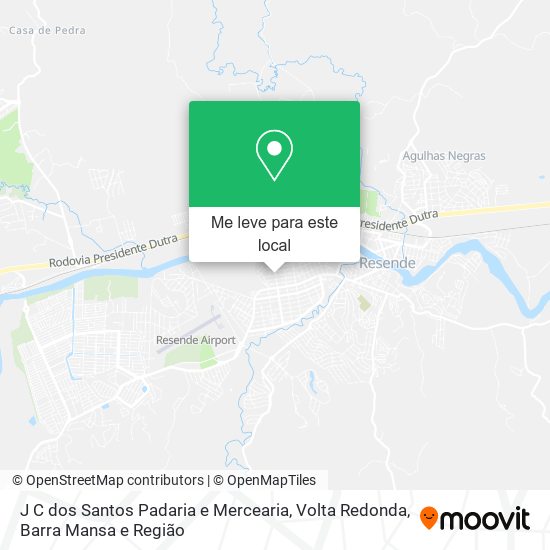 J C dos Santos Padaria e Mercearia mapa