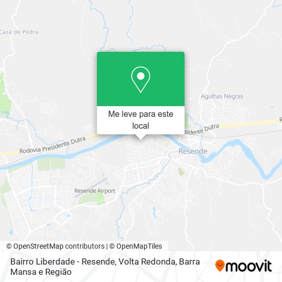 Bairro Liberdade - Resende mapa