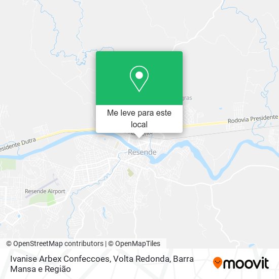 Ivanise Arbex Confeccoes mapa