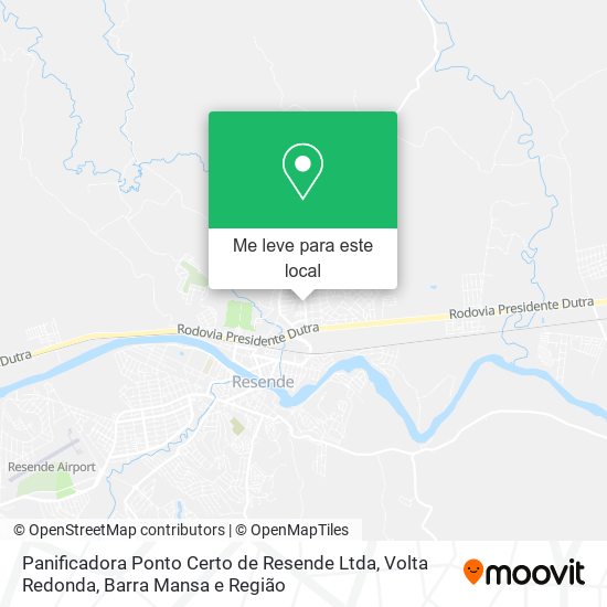 Panificadora Ponto Certo de Resende Ltda mapa