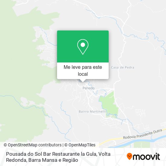 Pousada do Sol Bar Restaurante la Gula mapa