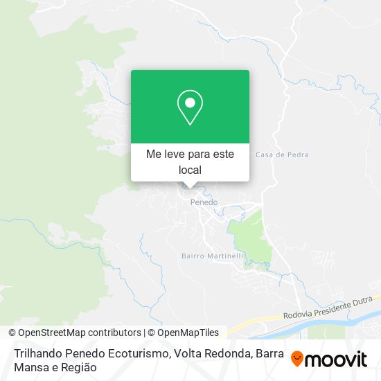 Trilhando Penedo Ecoturismo mapa