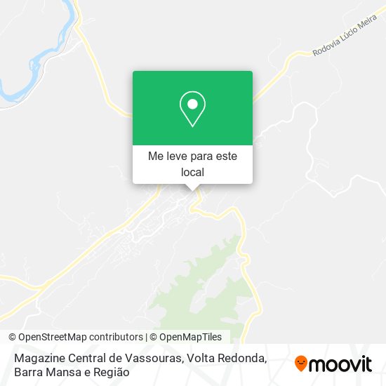 Magazine Central de Vassouras mapa