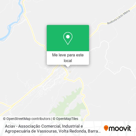 Aciav - Associação Comercial, Industrial e Agropecuária de Vassouras mapa