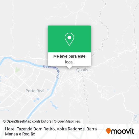 Hotel Fazenda Bom Retiro mapa