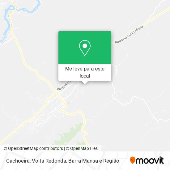 Cachoeira mapa
