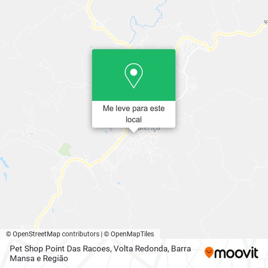 Pet Shop Point Das Racoes mapa