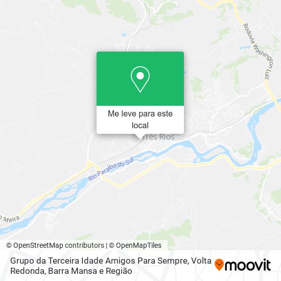 Grupo da Terceira Idade Amigos Para Sempre mapa